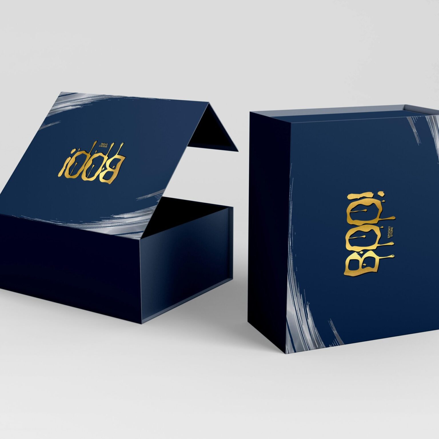 A box featuring the brand logo, showcasing custom packaging design for product presentation.